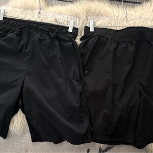 Men's Athletic Black Shorts - Small